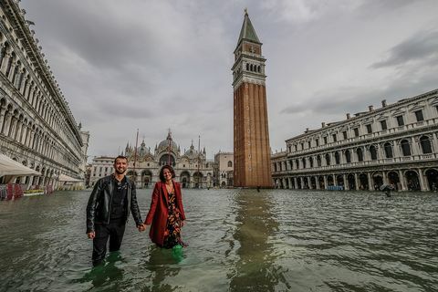 Висока плима подиже ниво воде у Венецији