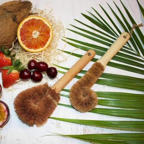 Четке за посуђе од кокосових влакана за кухињу без пластике