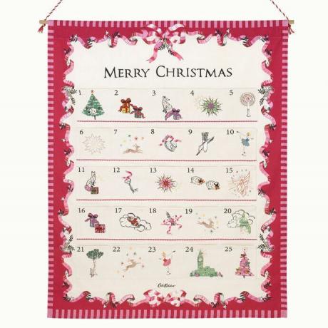 Божићни адвентски календар од тканине