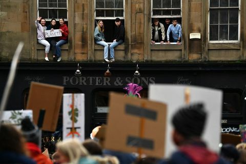 Грета Тхунберг протести против климатских промена у Гласгову