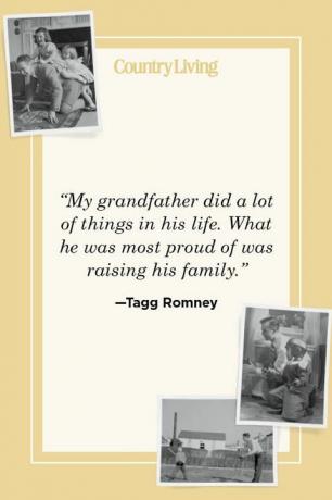 „Мој деда је у животу урадио много ствари на које је био најпоноснији подижући породицу“ - таг Ромнеи