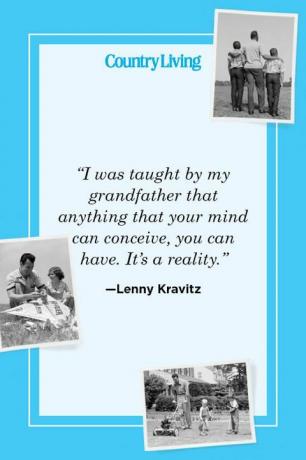„Деда ме научио да све што ваш ум може да замисли, можете и да имате, то је стварност“ - Лени Кравиц