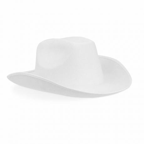 Каубојски шешир од белог филца